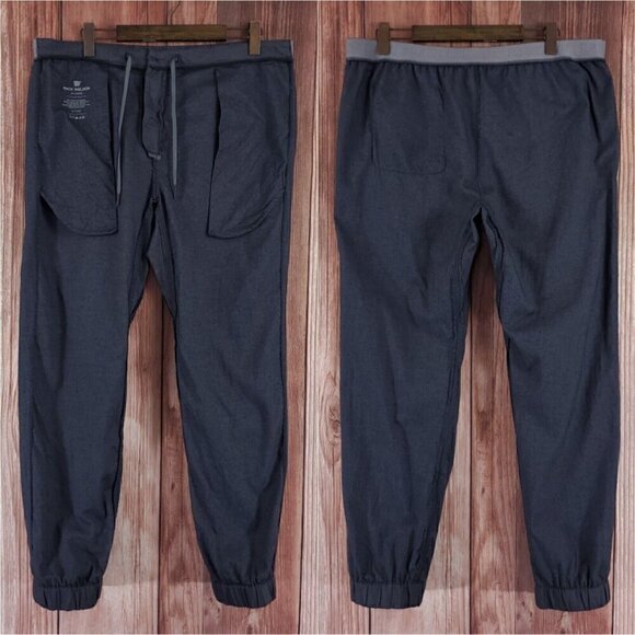 Mack Weldon Mens Size XXL Gray Blue Sunday Lounge Pants Jogger Drawstring - Picture 2 of 14